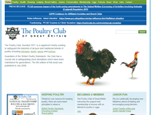 Tablet Screenshot of poultryclub.org